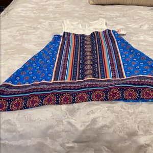 Girls print flare top